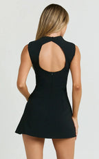 שמלת מיני צווארון סיני - אריקה